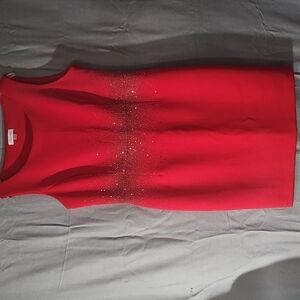 Calvin Klein Red Midi Dress